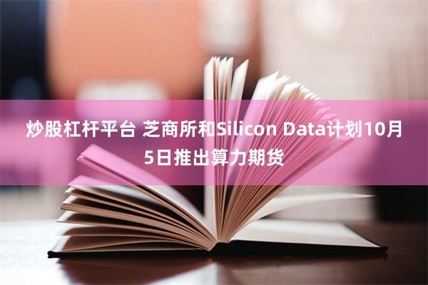 炒股杠杆平台 芝商所和Silicon Data计划10月5日推出算力期货