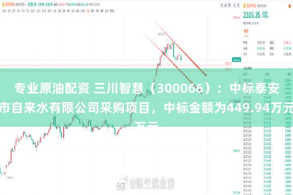 专业原油配资 三川智慧（300066）：中标泰安市自来水有限公司采购项目，中标金额为449.94万元