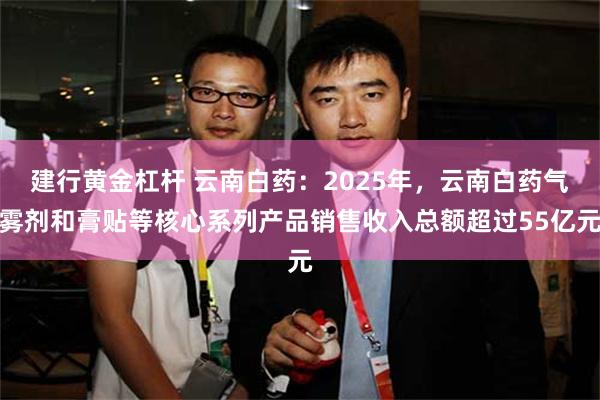 建行黄金杠杆 云南白药：2025年，云南白药气雾剂和膏贴等核心系列产品销售收入总额超过55亿元