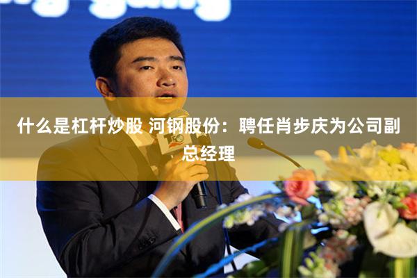 什么是杠杆炒股 河钢股份：聘任肖步庆为公司副总经理