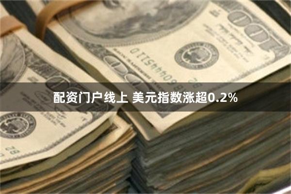 配资门户线上 美元指数涨超0.2%